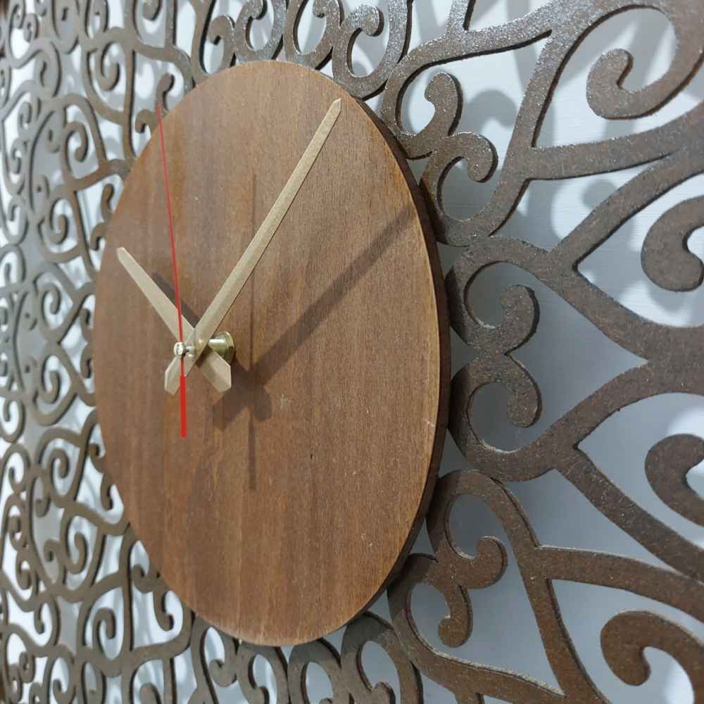 Horloge Murale en Bois Incrusté Persan Modèle Choobi