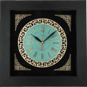 Horloge Murale en Bois Incrusté Persan Modèle Toranj
