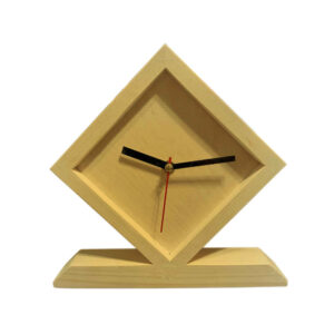 Horloge de Bureau en Bois Moderne – Modèle Diamant