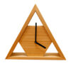 Horloge de Bureau en Bois Moderne - Modèle Triangle