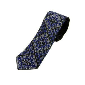 Cravate pour homme – Broderie traditionnelle persane Mer