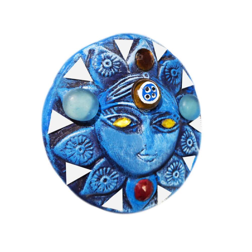 Amulette Murale Décorative Persane en Céramique Modèle Khorshid