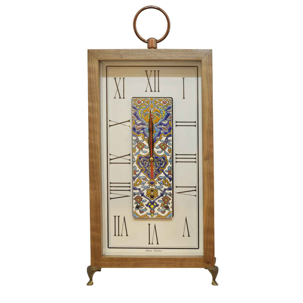 Horloge de Bureau en Bois Style Persan - Modèle Mina
