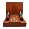 Coffret Cadeau – Vases en Émail & Livre de Ferdowsi (Shahnameh)