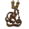 Collier en bois persan artistique Typographie
