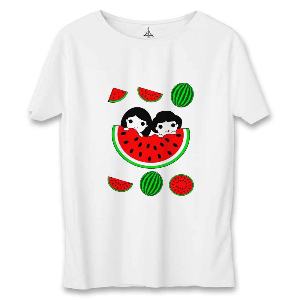T-shirt Yalda Modèle Pastèque – T-shirt Manches Courtes de Saison
