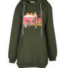 Sweat à capuche en coton pour femme Modèle 51604