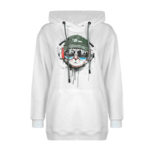Sweat à capuche en coton pour femme Modèle 54176