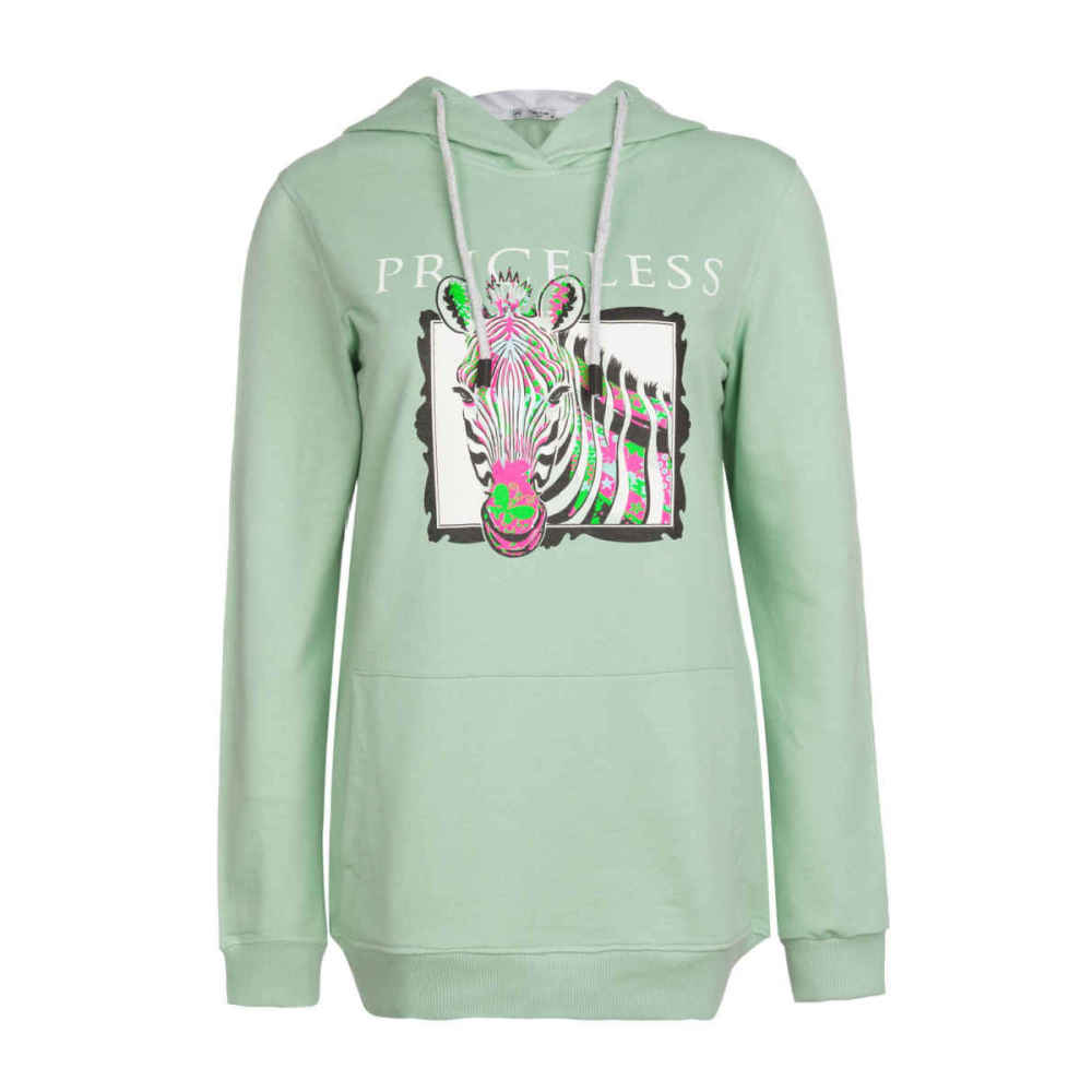 Sweat à capuche en coton pour femme Modèle 54230