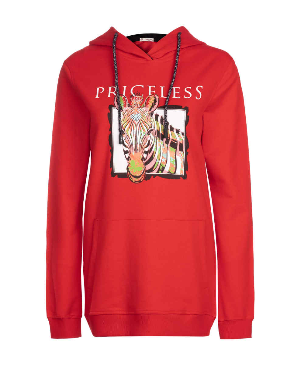 Sweat à capuche en coton pour femme Modèle 54230