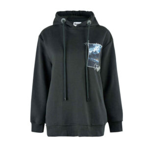 Sweat à capuche en coton pour femme Modèle 79343