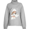 Sweat en coton pour femme Modèle 53526