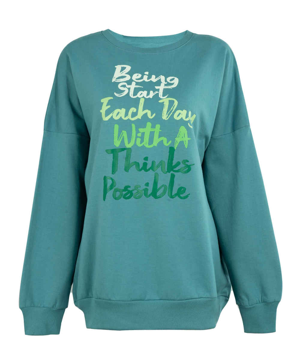 Sweat en coton pour femme Modèle 83943