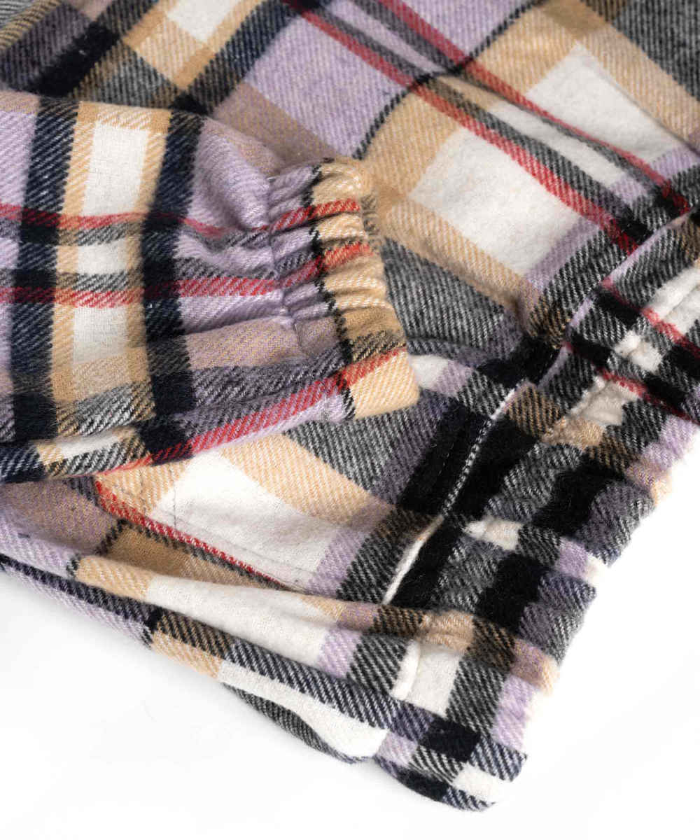 Sweat à capuche en coton à carreaux pour femme Modèle 58790