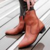 Bottes en cuir pour femmes Cheville – Modèle 110