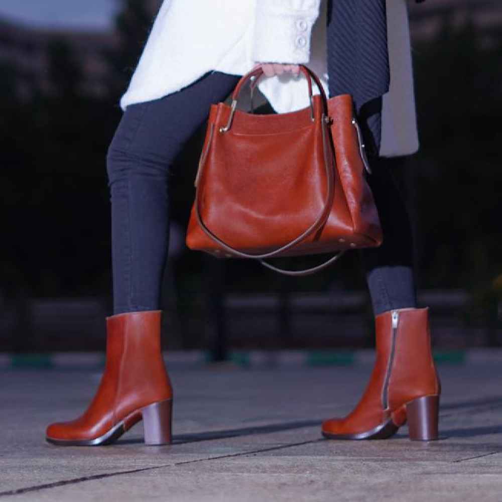 Bottes en cuir pour femmes Cheville – Modèle 113