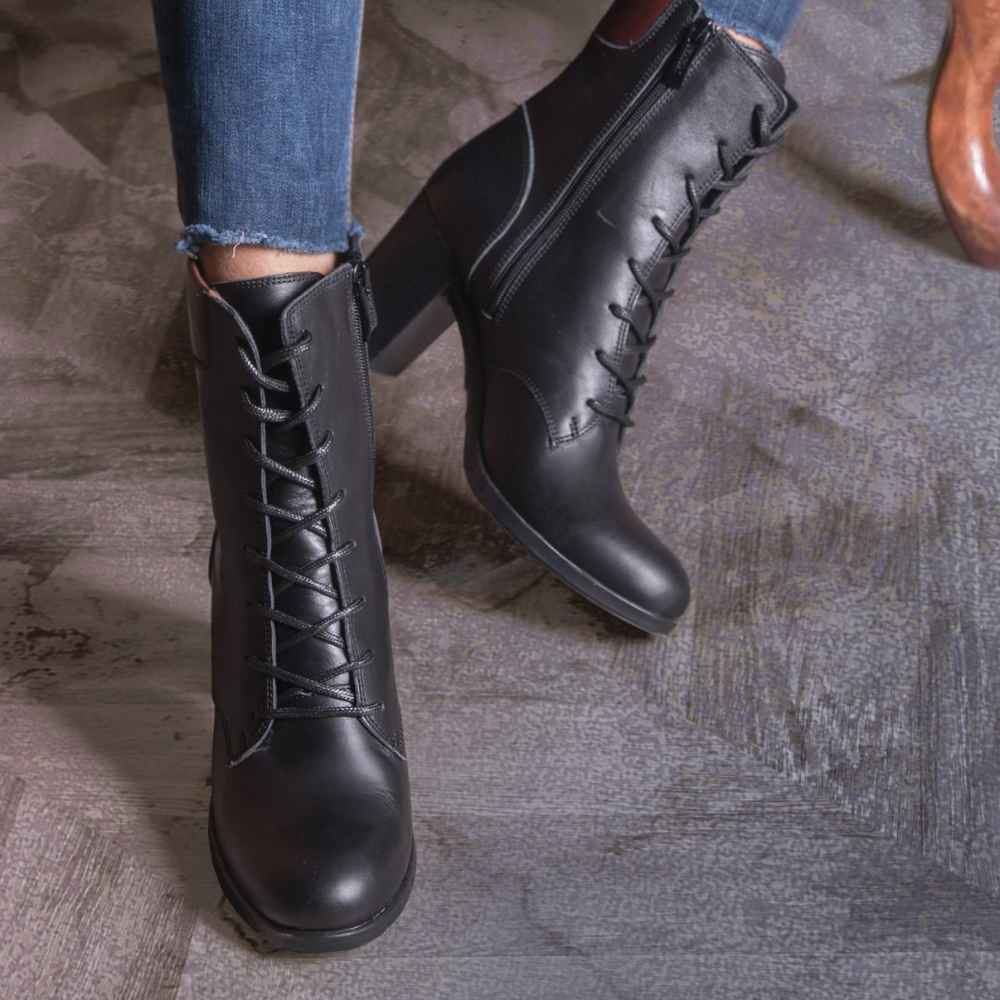 Bottes en cuir pour femmes Cheville – Modèle 114