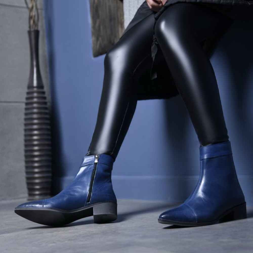 Bottes en cuir pour femmes Cheville – Modèle 115