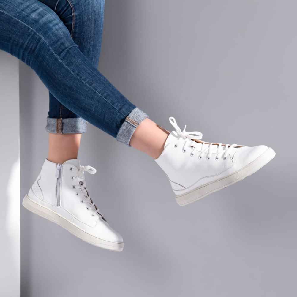 Bottes en cuir pour femmes Cheville – Modèle A211