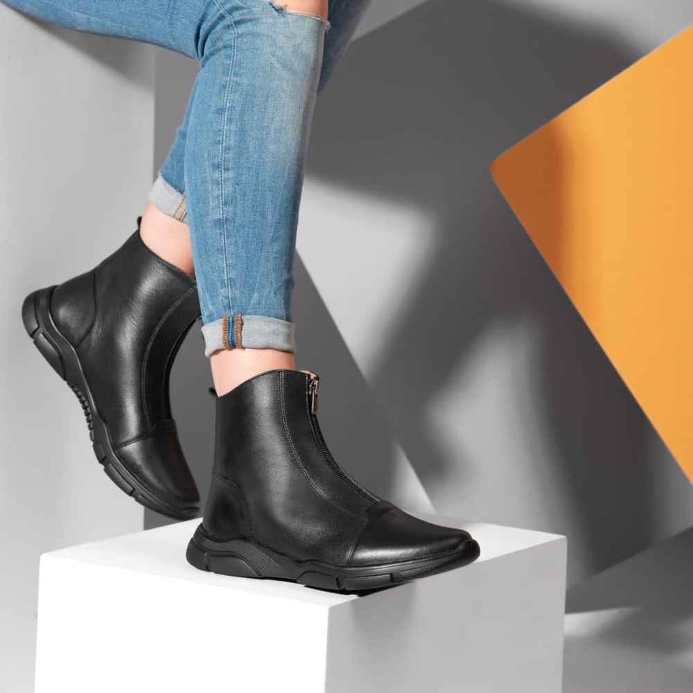 Bottes en cuir pour femmes Cheville – Modèle A216