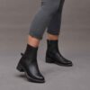 Bottes en cuir pour femmes Cheville – Modèle A254
