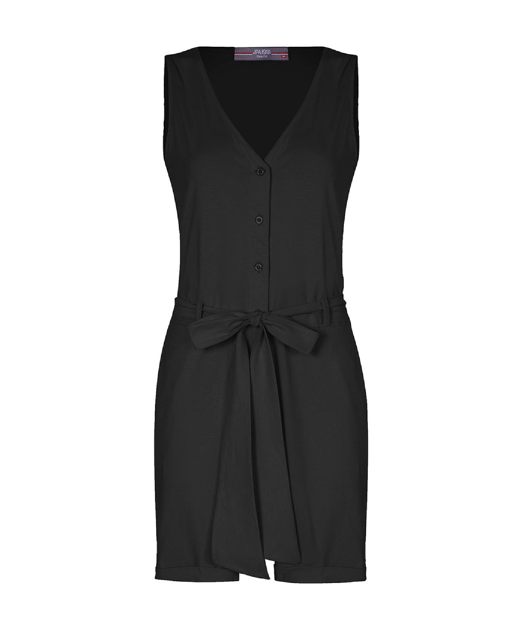 Rompers en salopette pour femmes roses à jambes courtes et ceinture latérale Elaheh