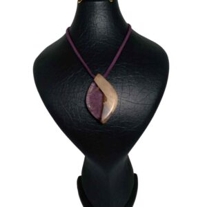 Collier Bois & Résine Artisanal Style Audacieux Koohestan