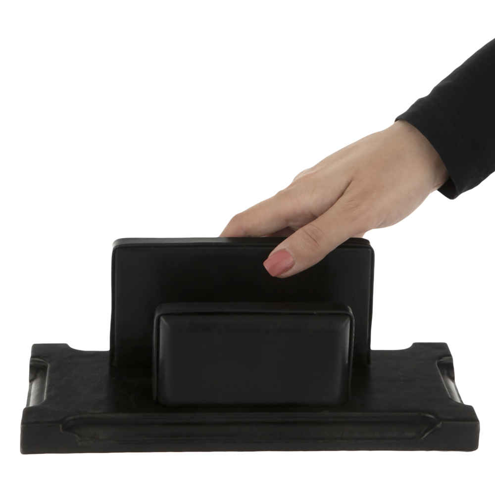 Accessoires organiseur de bureau en cuir noir – 10 pièces