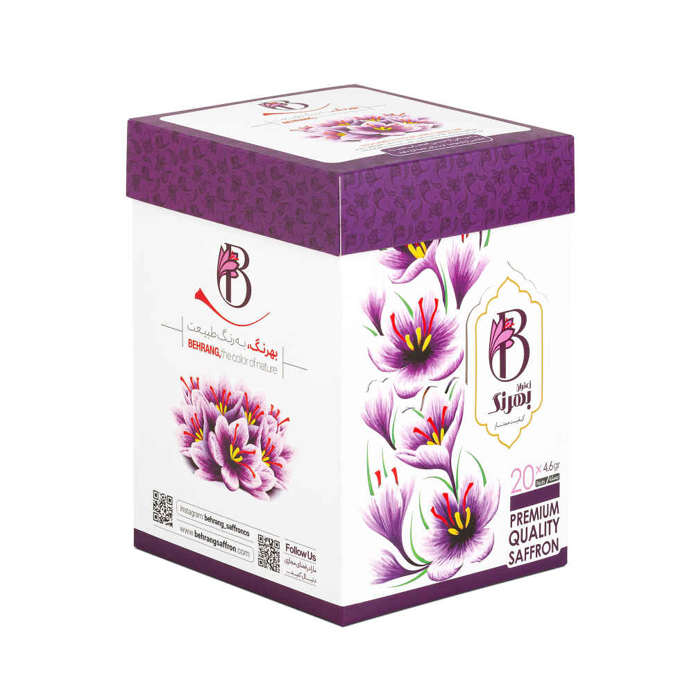 Safran persan authentique Sargol Behrang 4.608 Grams (20x)