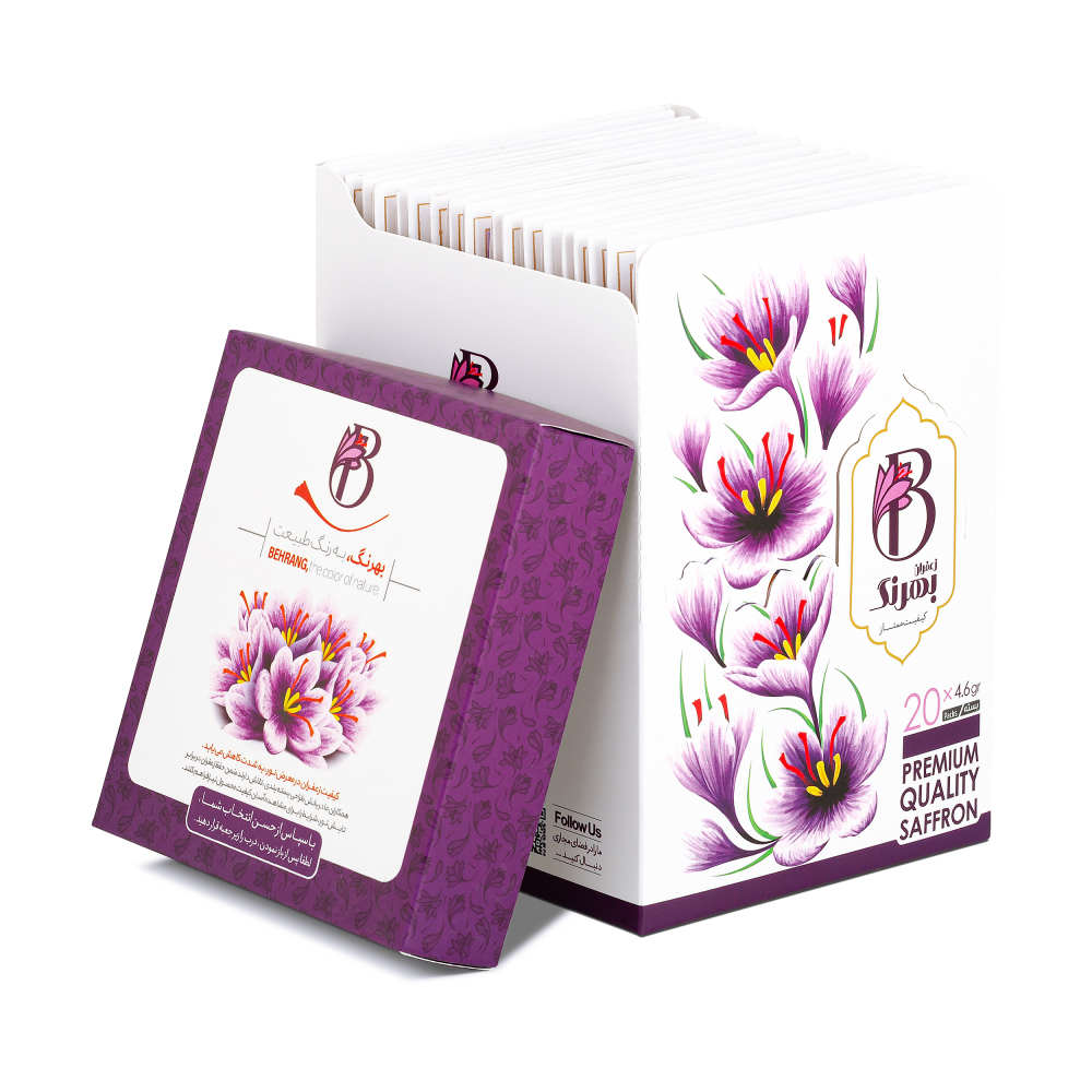 Safran persan authentique Sargol Behrang 4.608 Grams (20x)