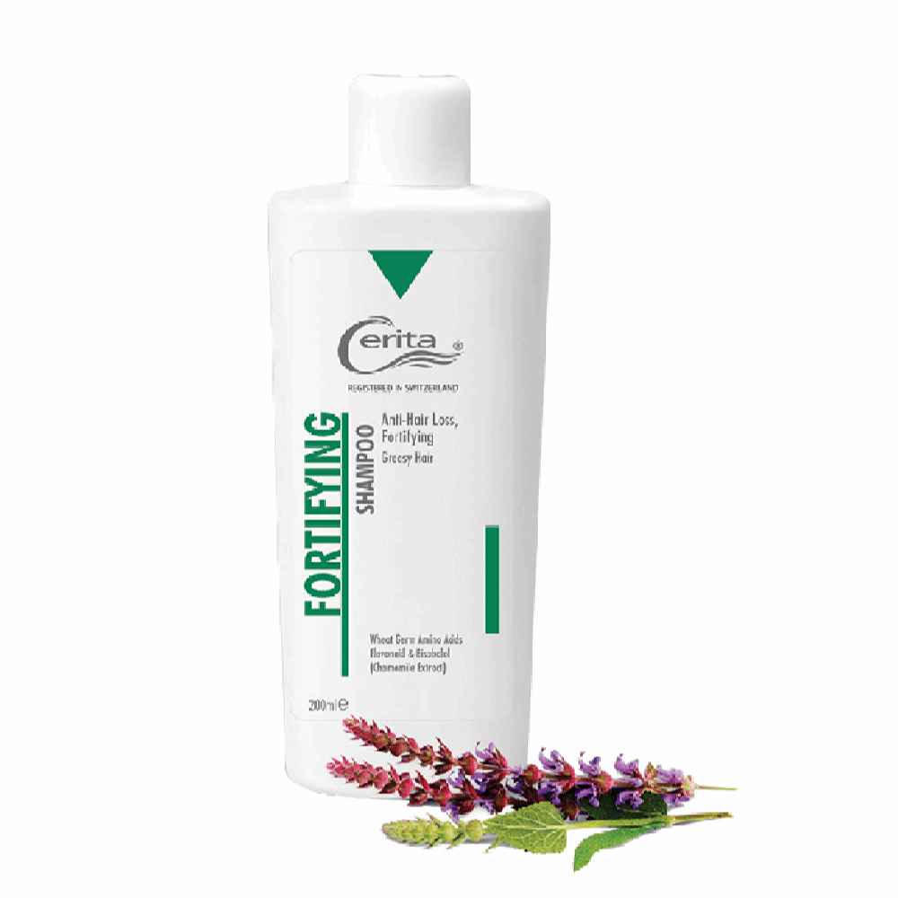 Shampooing fortifiant Cerita Anti-chute - Renforce les cheveux, réduit la perte de cheveux (Pack de 2)
