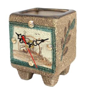 Horloge de bureau en céramique – Modèle Vase