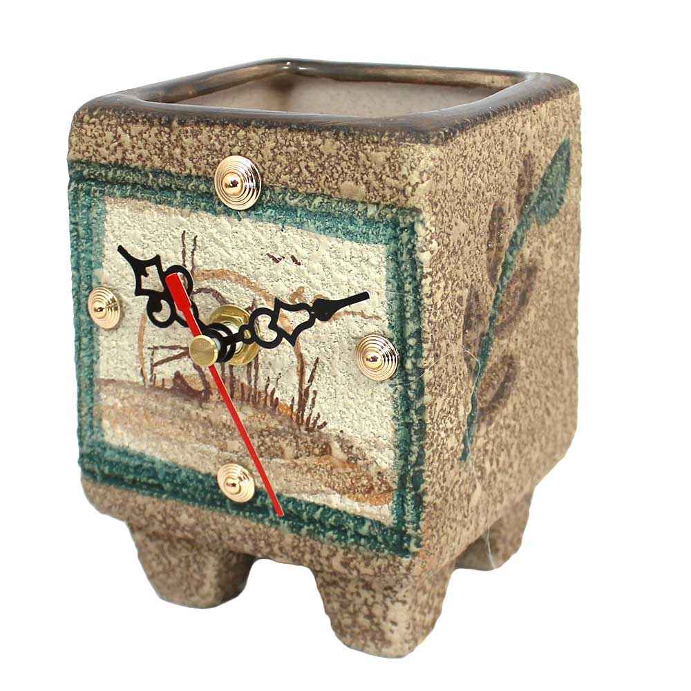 Horloge de bureau en céramique - Modèle Vase
