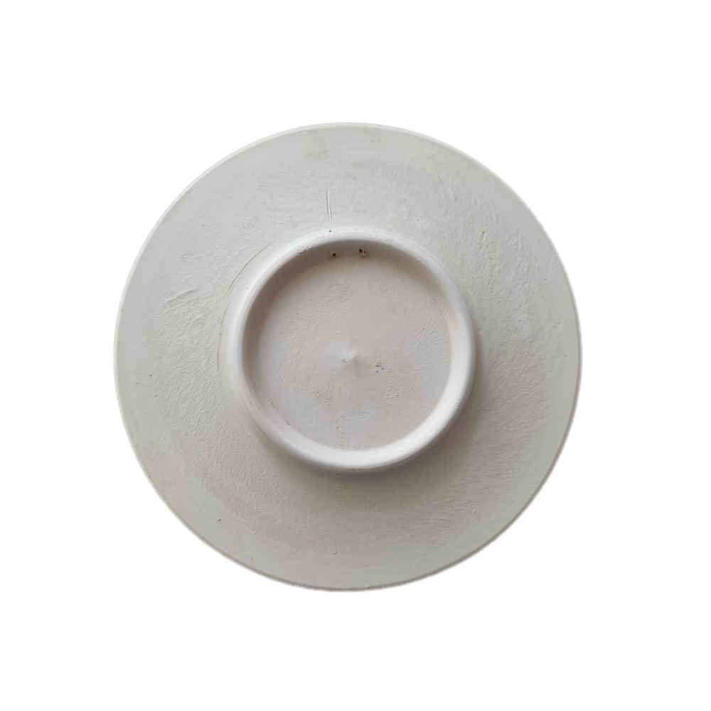 Assiette Décorative en Céramique Peinte à la Main Art Pointillé Aban