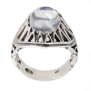 Bague en argent Dur-e Najaf persane pour hommes Élégance Alborz