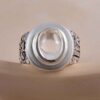Bague en argent Dur-e Najaf persane pour hommes Élégance Arman