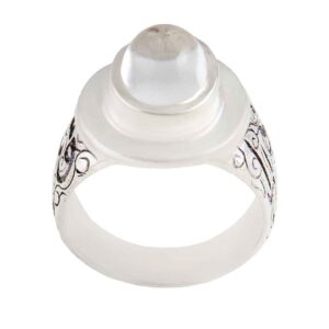 Bague en argent Dur-e Najaf persane pour hommes Élégance Arman