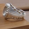 Bague en argent Dur-e Najaf persane pour hommes Élégance Atieh