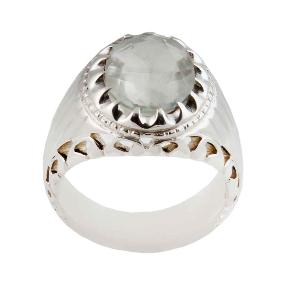Bague en argent Dur-e Najaf persane pour hommes Élégance Atieh