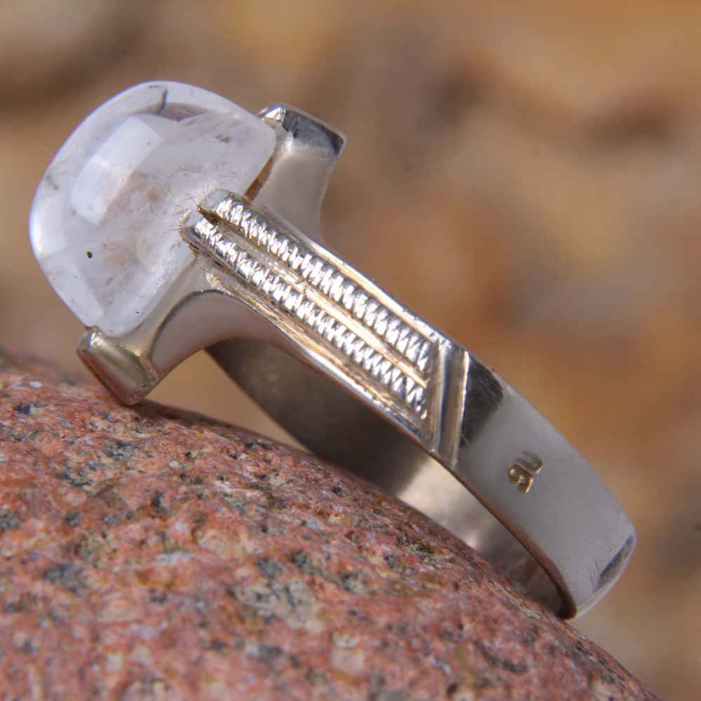 Bague en argent Dur-e Najaf persane pour hommes Élégance Bahman