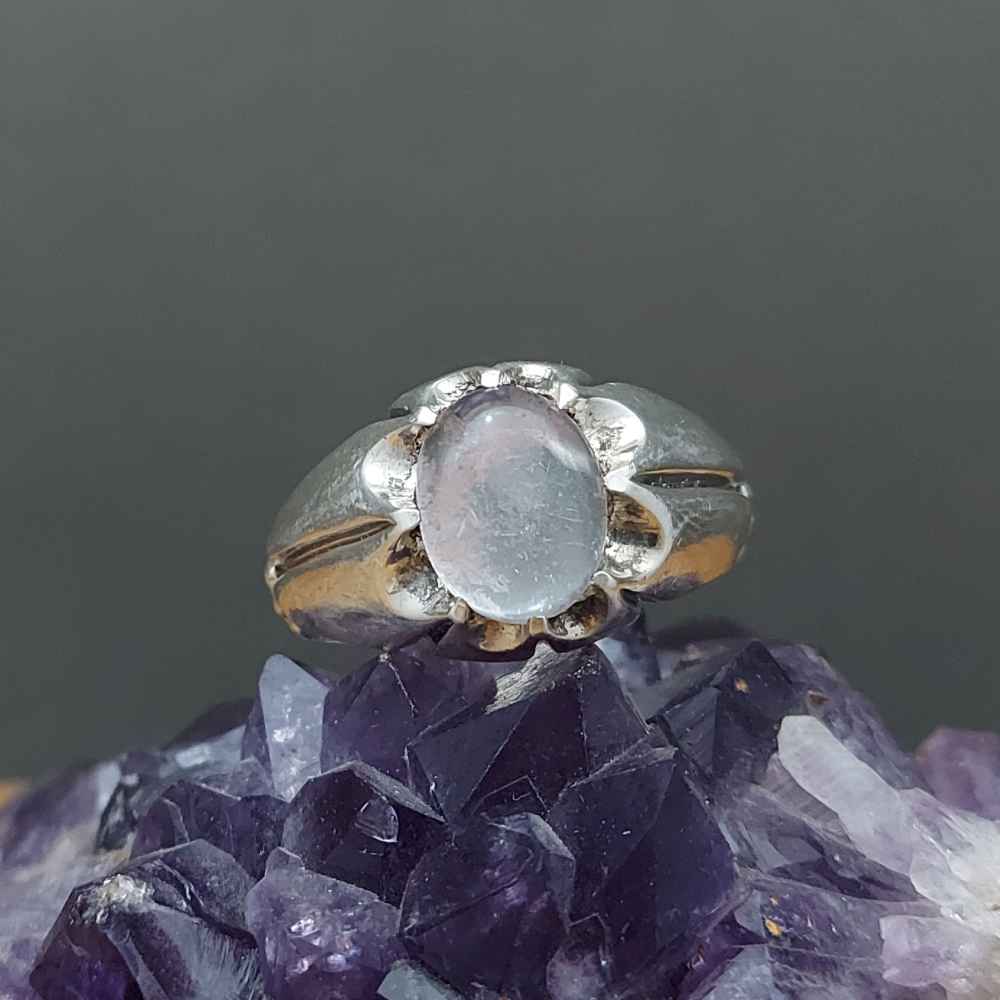 Bague en argent Dur-e Najaf persane pour hommes Élégance Borhan