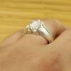 Bague en argent Dur-e Najaf persane pour hommes Élégance Borhan