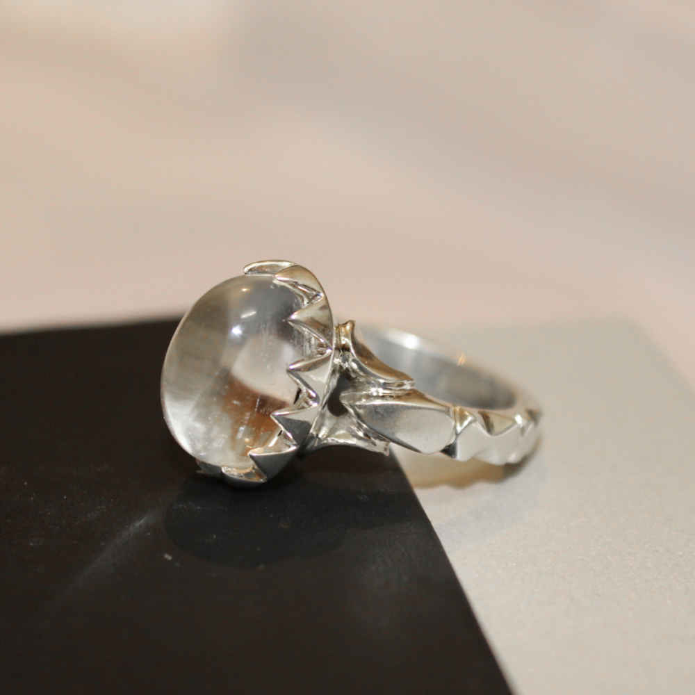 Bague en argent Dur-e Najaf pour hommes Engagement Vahab