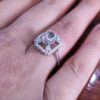 Bague en argent Dur-e Najaf pour femmes Engagement Bliss Leili