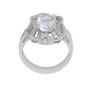 Bague en argent Dur-e Najaf pour femmes Engagement Bliss Mona