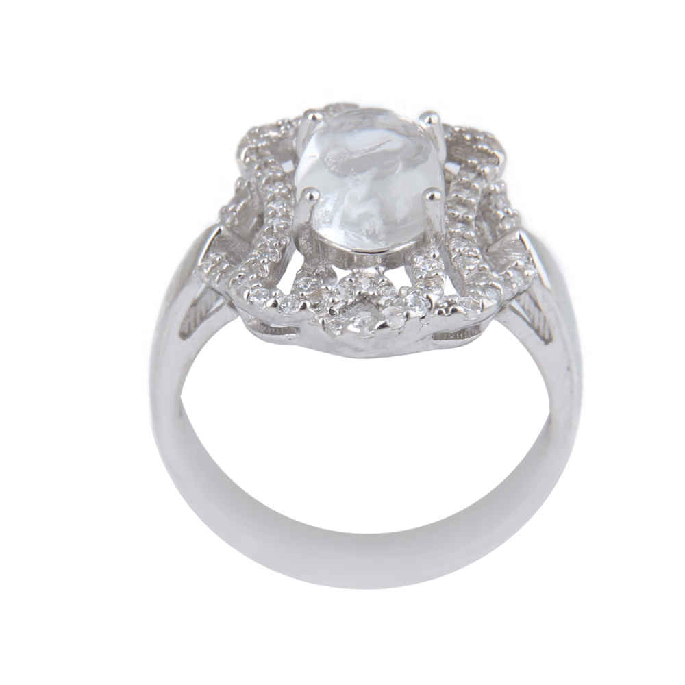 Bague en argent Dur-e Najaf pour femmes Engagement Bliss Mona