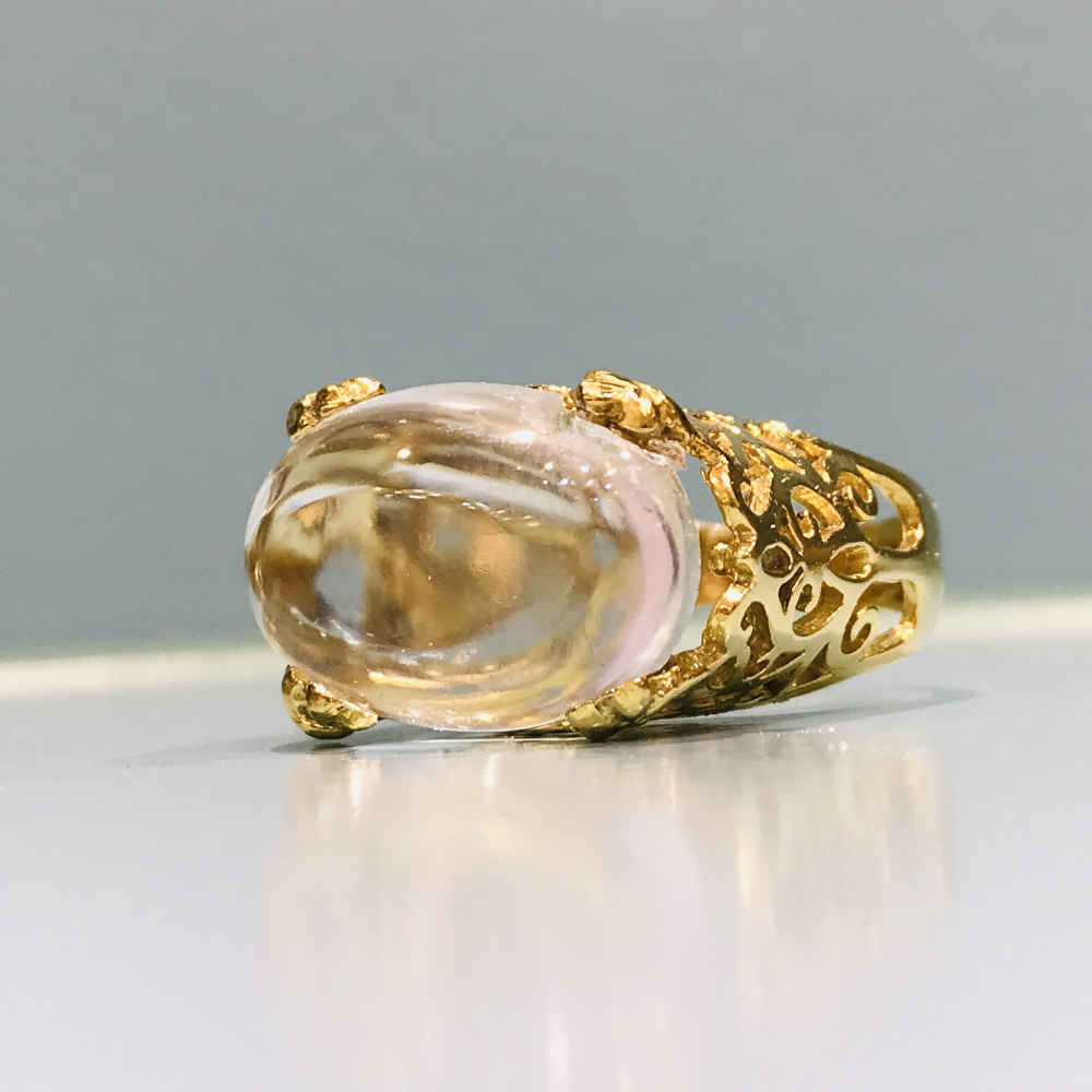 Bague en argent Dur-e Najaf pour femmes – Modèle fait main Negar