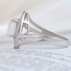 Bague en argent Dur-e Najaf pour femmes Engagement Bliss Raha