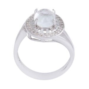 Bague en argent Dur-e Najaf pour femmes Engagement Bliss Raha