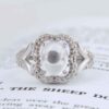 Bague en argent Dur-e Najaf pour femmes Engagement Bliss Reyhan